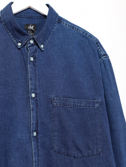 Рубашка H&M модель 0454784_т.синій — фото - INTERTOP