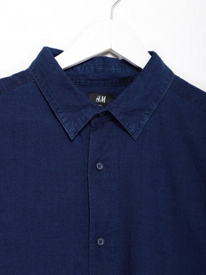 Рубашка H&M модель 0485442_т.синій — фото - INTERTOP