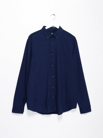 Рубашка H&M модель 0485442_т.синій — фото - INTERTOP