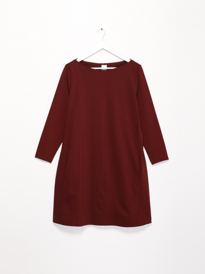 Сукня міді H&M модель 0786336_т.бордовий — фото - INTERTOP