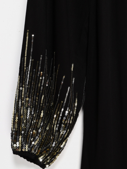 Сукня міді H&M модель 0821683_чорний комб. — фото - INTERTOP