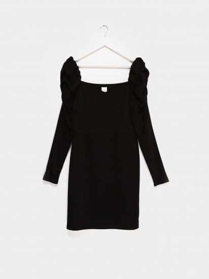 Платье миди H&M модель 0839673_чорний — фото - INTERTOP