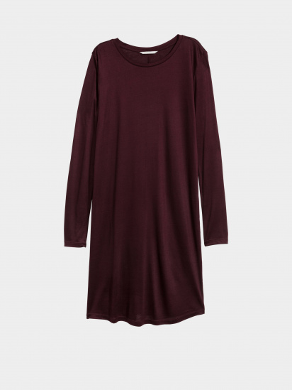 Платье миди H&M модель 0561370_т.бордовий — фото - INTERTOP