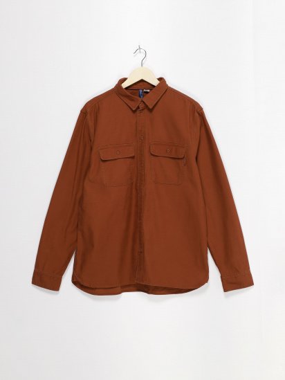 Рубашка H&M модель 0379457_коричневий — фото - INTERTOP