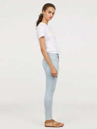 Голубой - Зауженные джинсы H&M