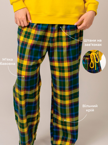 Низ піжами brabrabra модель HOM2111010_yellow — фото 5 - INTERTOP