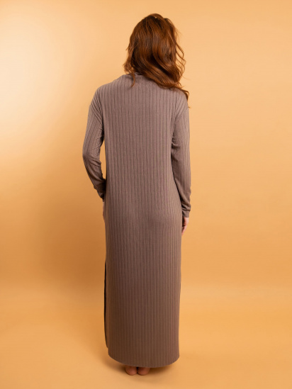 Сукня максі brabrabra модель HOM2216111_chocolate — фото - INTERTOP