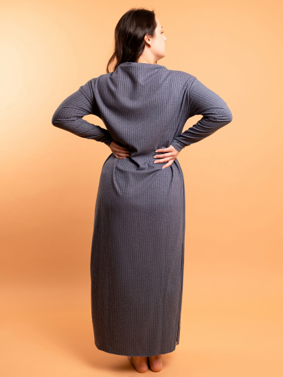 Сукня максі brabrabra модель HOM2217111_Gray-melange — фото 3 - INTERTOP