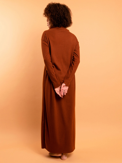 Сукня максі brabrabra модель HOM2217111_Walnut — фото 3 - INTERTOP