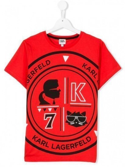 Футболки Karl Lagerfeld Kids модель Z25128/42M — фото - INTERTOP