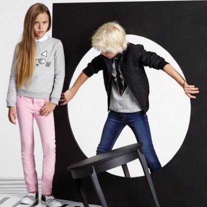 Куртки Karl Lagerfeld Kids модель Z26026/09B — фото 4 - INTERTOP