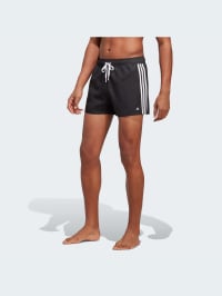 Чёрный - Шорты для плавания adidas 3 Stripes