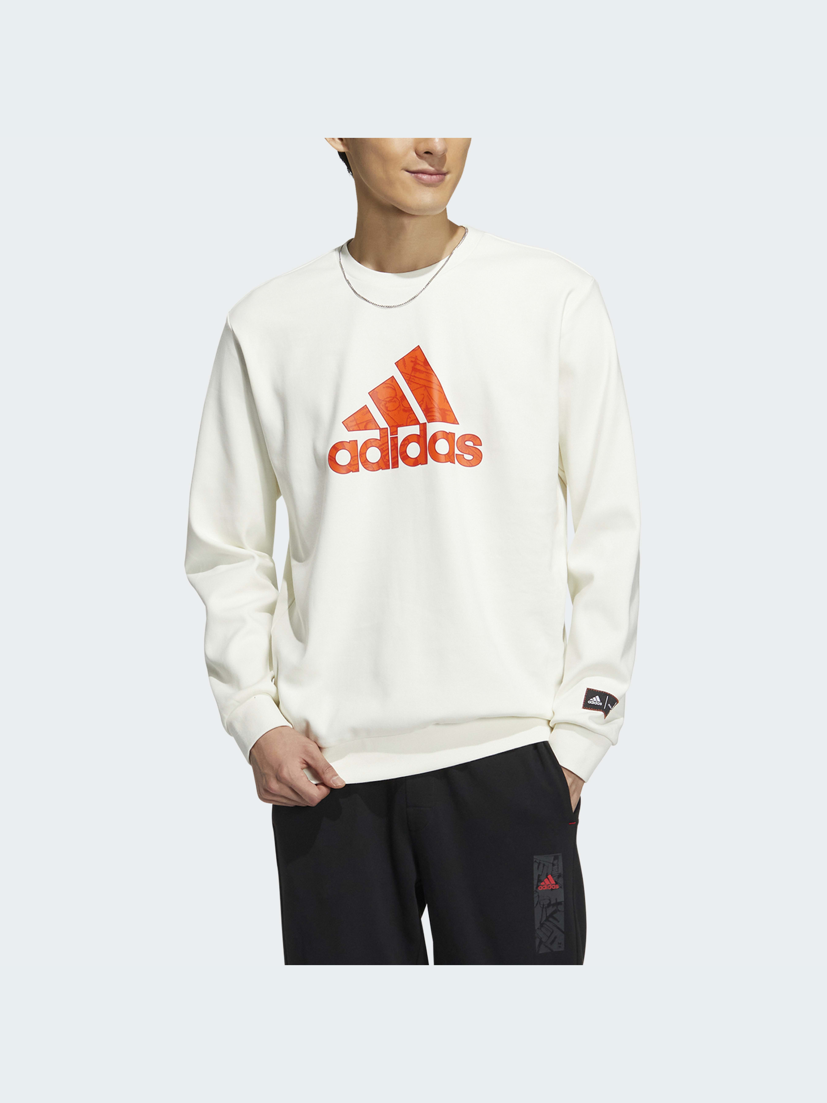 

Adidas Свитшот (HZ3024) Мужское, цвет - Белый