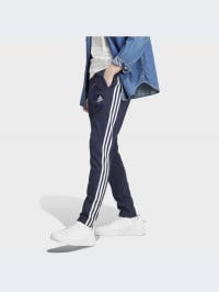 Синій - Штани повсякденні adidas Essentials Single Jersey Tapered Open Hem 3-Stripes Sportswear