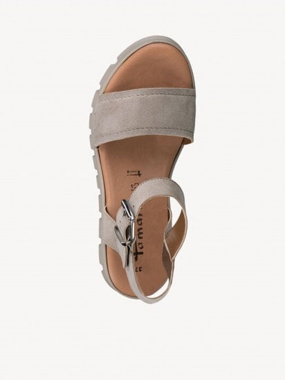 Босоножки Tamaris модель 1-1-28712-20 342 TAUPE SUEDE — фото 4 - INTERTOP