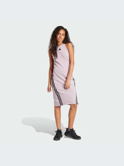 Платье миди adidas 3 Stripes модель IS3657 — фото - INTERTOP