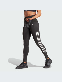 Чёрный - Леггинсы спортивные adidas 3 Stripes