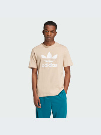 Бежевый - Футболка adidas Adicolor