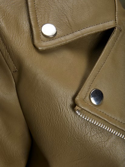Куртка кожаная JJXX Gail модель 12206262_Burnt Olive — фото 3 - INTERTOP