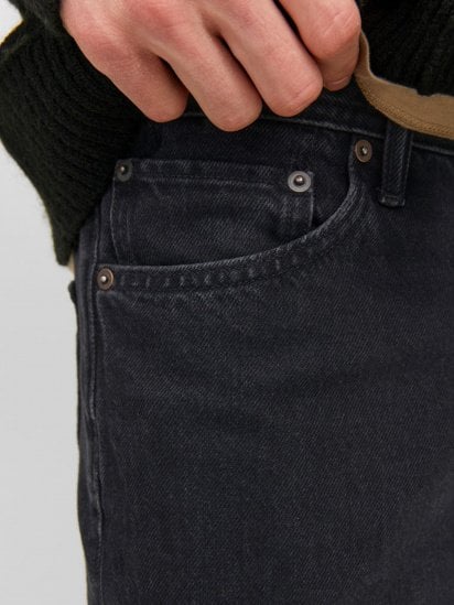 Прямые джинсы JACK & JONES модель 12236089_Black Denim — фото 4 - INTERTOP
