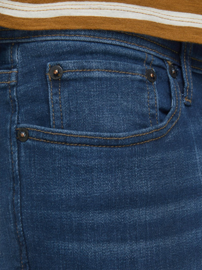 Прямые джинсы JACK & JONES модель 12146384_Blue Denim — фото 3 - INTERTOP