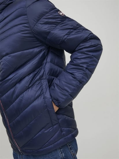 Демисезонная куртка JACK & JONES модель 12211785_Navy Blazer CONTRAST ZIP — фото 5 - INTERTOP