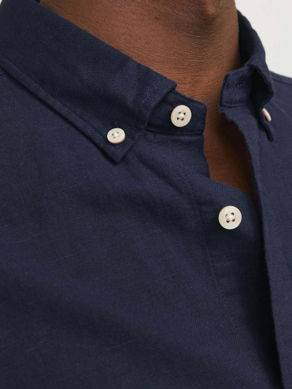 Рубашка JACK & JONES модель 12233118_Navy Blazer SLIM FIT — фото 3 - INTERTOP