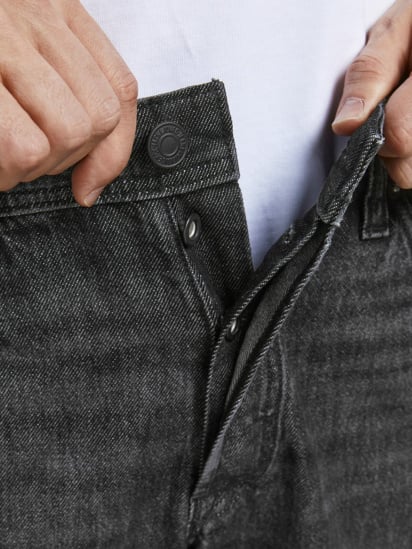 Прямые джинсы JACK & JONES модель 12190856_Black Denim — фото 4 - INTERTOP