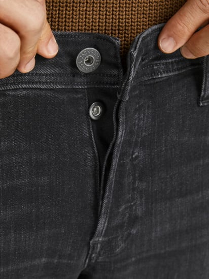 Прямые джинсы JACK & JONES модель 12202050_Black Denim — фото 5 - INTERTOP