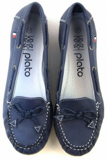 Мокасини Plato CRT модель 245930/NAVY — фото 4 - INTERTOP