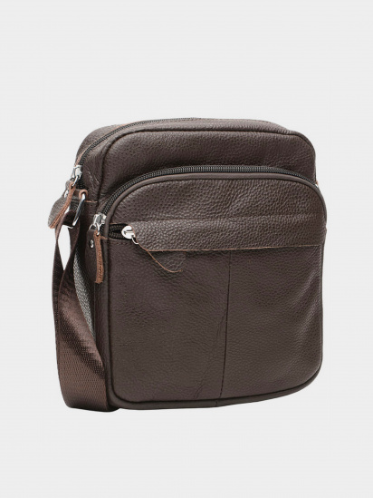 Мессенджер Borsa Leather модель K10082-brown — фото - INTERTOP