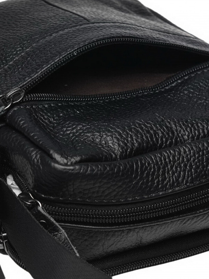 Мессенджер Borsa Leather модель K11029-black — фото 4 - INTERTOP