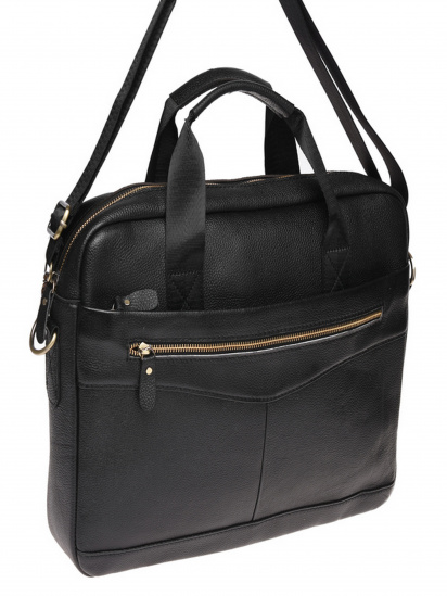 Портфель Borsa Leather модель K11118-black — фото 4 - INTERTOP
