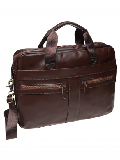 Портфель Borsa Leather модель K11120-brown — фото 4 - INTERTOP