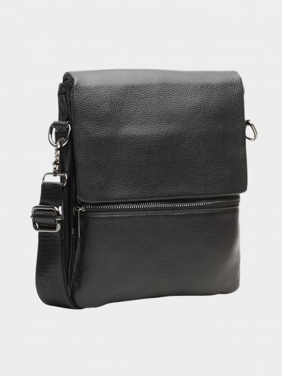 Мессенджер Borsa Leather модель K12056-black — фото - INTERTOP