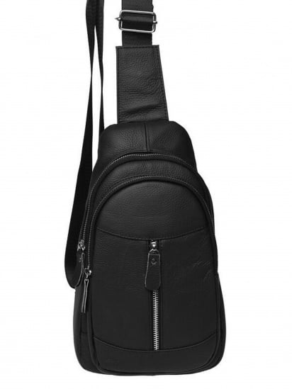 Рюкзак Borsa Leather модель K1318-black — фото 4 - INTERTOP