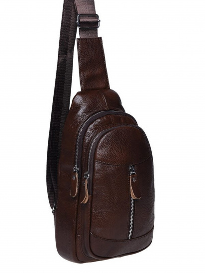 Рюкзаки Borsa Leather модель K1318-brown — фото 4 - INTERTOP