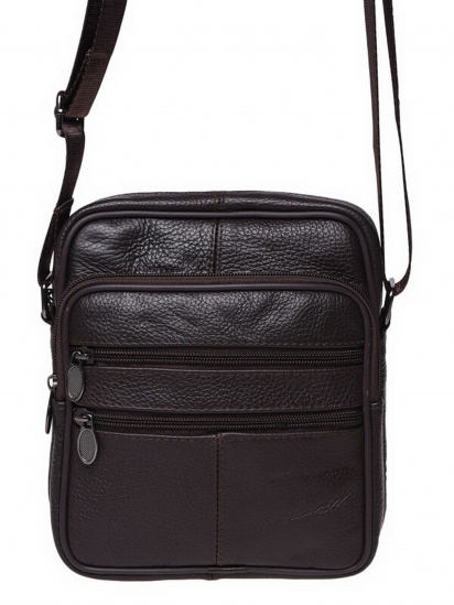 Крос-боді Borsa Leather модель K14012-brown — фото - INTERTOP