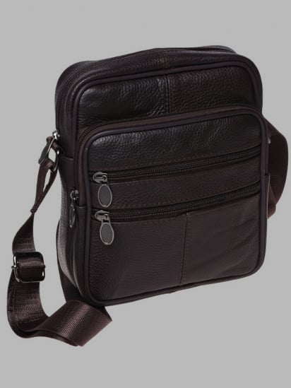 Кросс-боди Borsa Leather модель K14012-brown — фото - INTERTOP