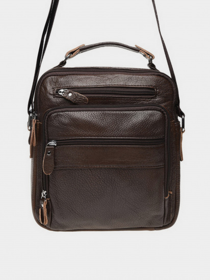 Мессенджер Borsa Leather модель K15112-brown — фото - INTERTOP