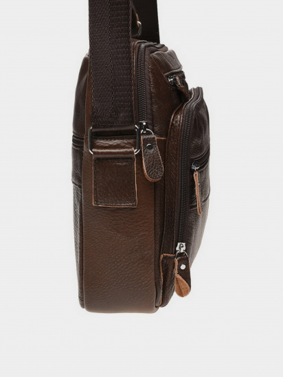 Мессенджер Borsa Leather модель K15112-brown — фото 4 - INTERTOP