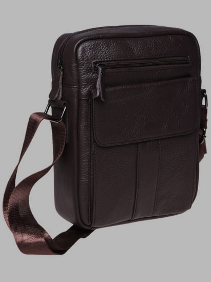 Крос-боді Borsa Leather модель K18154-brown — фото - INTERTOP