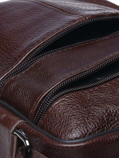 Мессенджер Borsa Leather модель K18450-brown — фото 3 - INTERTOP