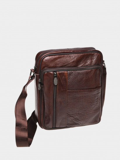 Мессенджер Borsa Leather модель K18450-brown — фото 4 - INTERTOP