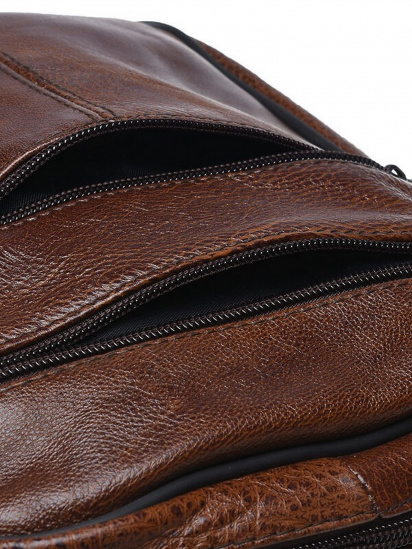 Мессенджер Borsa Leather модель K18490-brown — фото 3 - INTERTOP