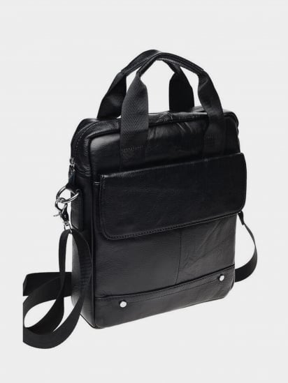 Мессенджер Borsa Leather модель K18859-black — фото - INTERTOP
