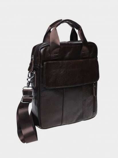 Мессенджер Borsa Leather модель K18863-brown — фото - INTERTOP