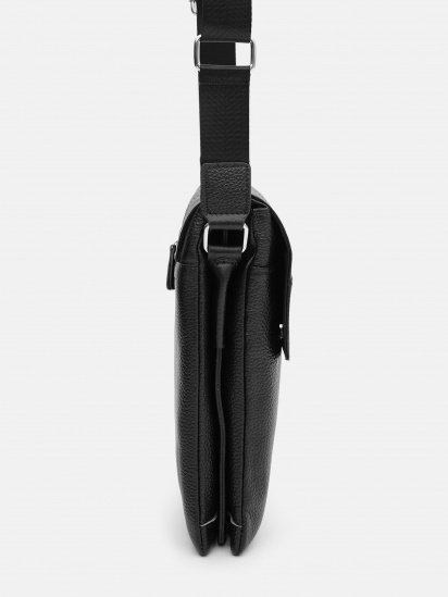 Мессенджер Borsa Leather модель K1b064bl-black — фото 4 - INTERTOP
