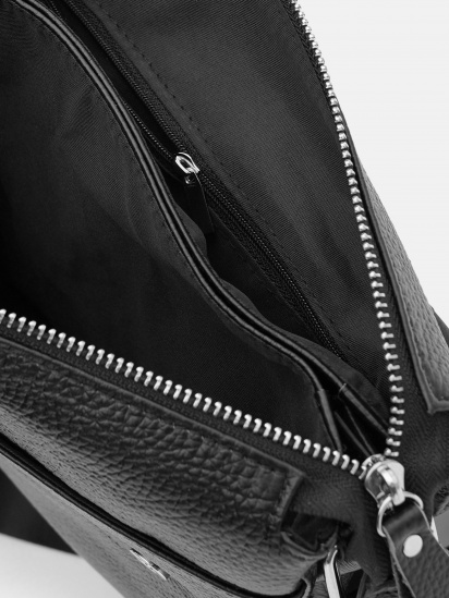 Мессенджер Borsa Leather модель K1b064bl-black — фото 5 - INTERTOP