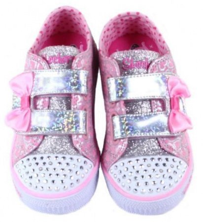 Кеды низкие Skechers Twinkle Toes: Shuffles - Glitter Pop модель 10576N PKSL — фото 5 - INTERTOP